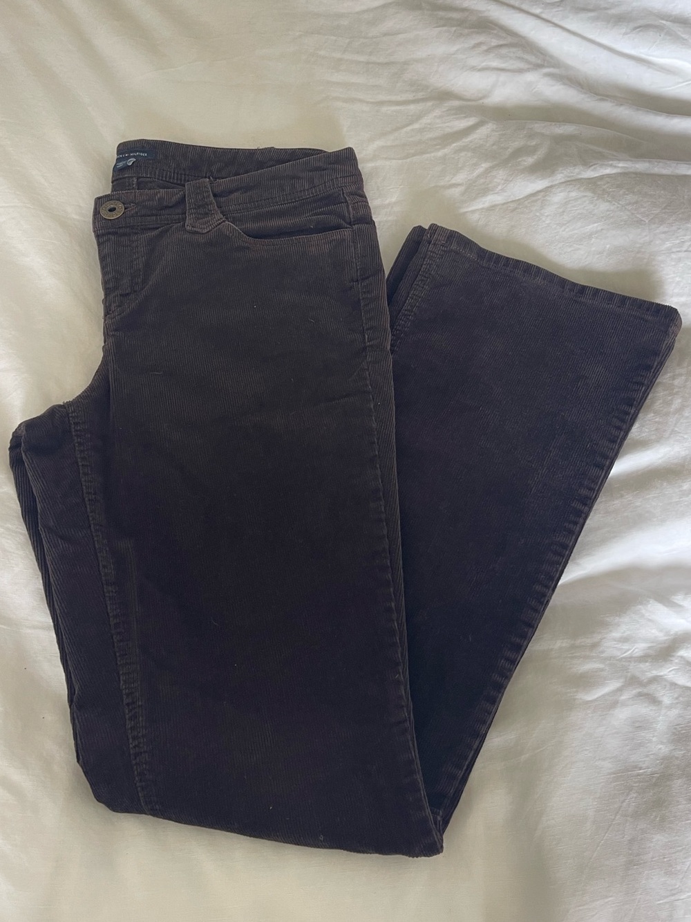 Tommy Hilfiger Brown Corduroy Bootcut Pants Size 10